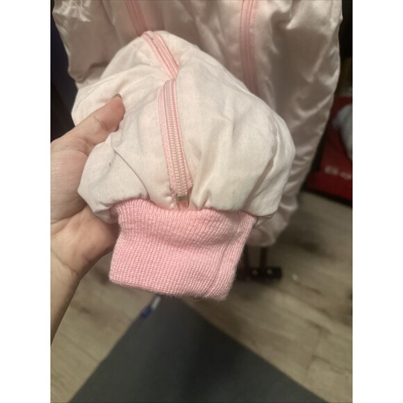 Vintage Tumble Togs Snowsuit 24m Pink With Bird Embroidery Made In Korea - Picture 5 of 8